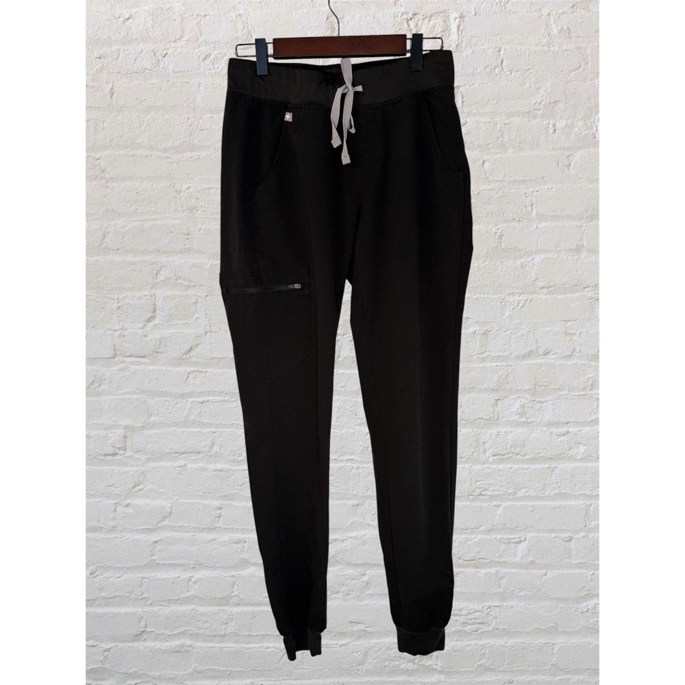 FIGS Zamora Jogger Scrub Pant Black Womens XS Tall W18SW2005T Medical